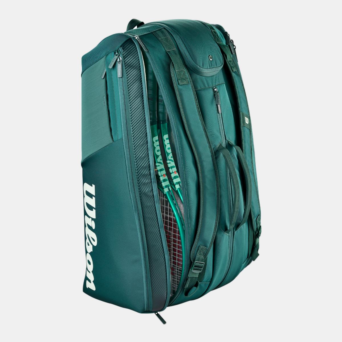 Bolsa de Ténis Blade V10 15 Raquetes Wilson Verde-3