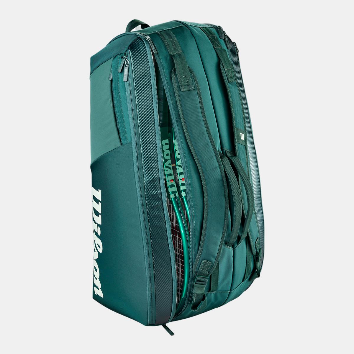 Bolsa de Ténis Blade V10 9 Raquetes Wilson Verde-3