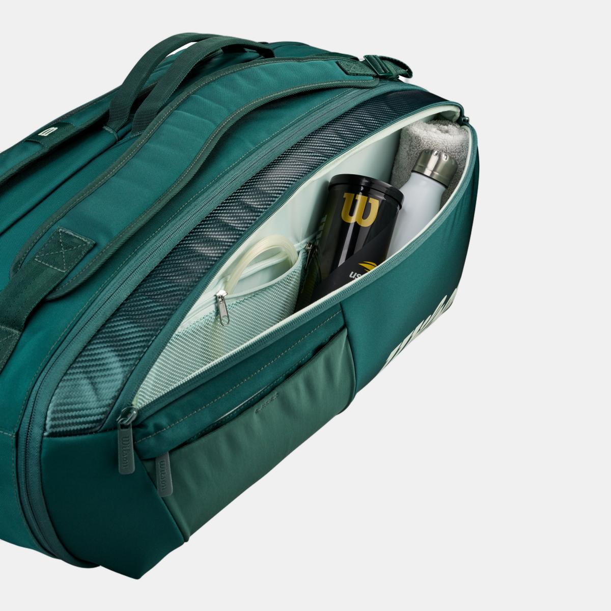 Bolsa de Ténis Blade V10 9 Raquetes Wilson Verde-5