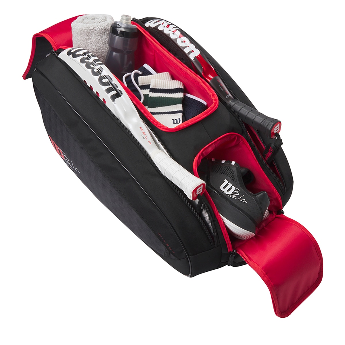 Mochilas de Raquetes Bela Super Tour Padel Preto / Vermelho-3