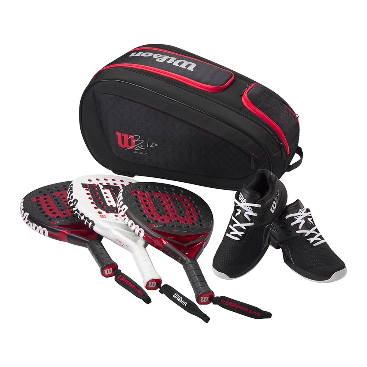 Mochilas de Raquetes Bela Super Tour Padel Preto / Vermelho-4