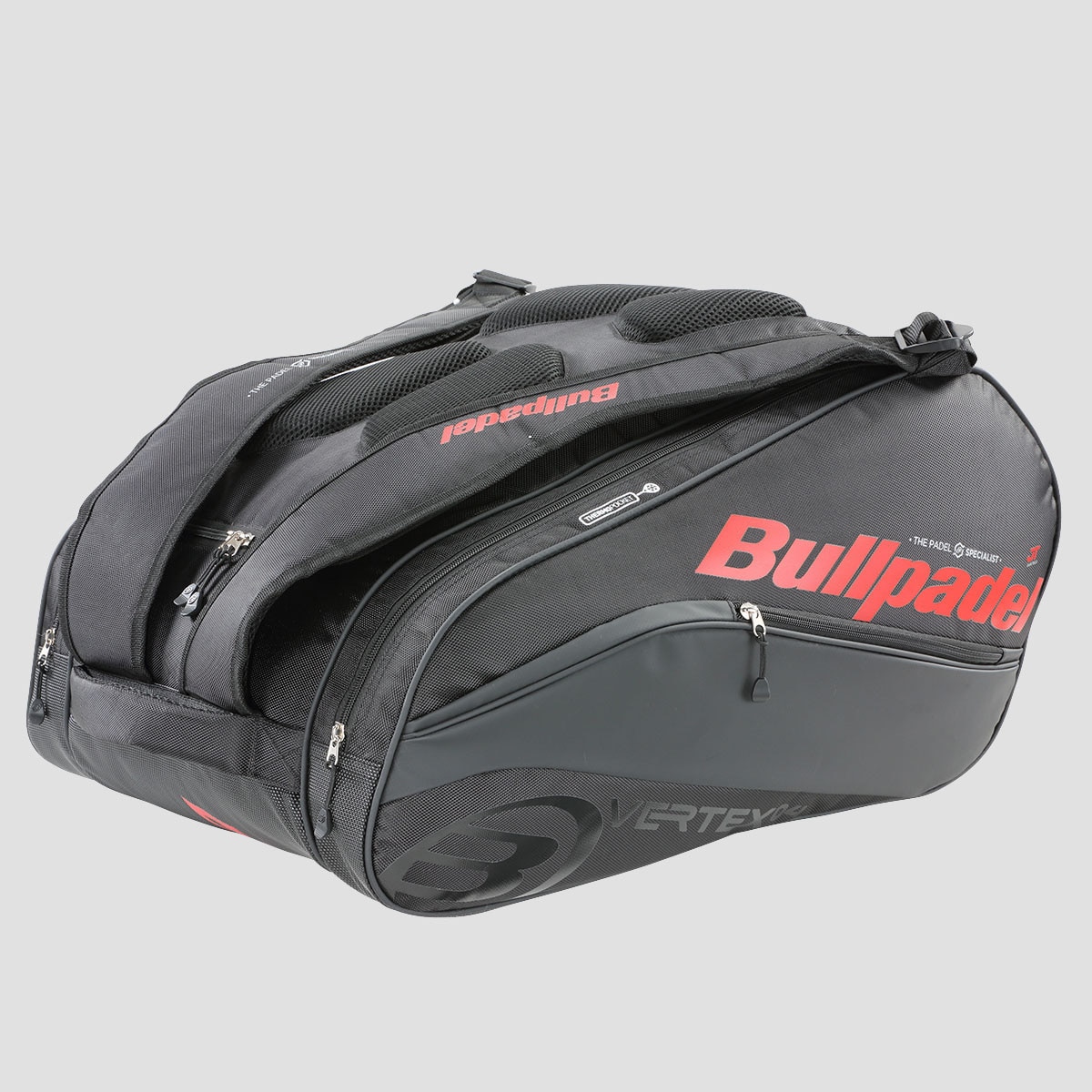 Saco de Raquetes de Padel de Homem BPP24001 VERTEX Preto / Vermelho-1