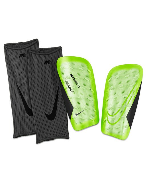 Caneleiras de Futebol Mercurial Lite SuperLock Verde-1