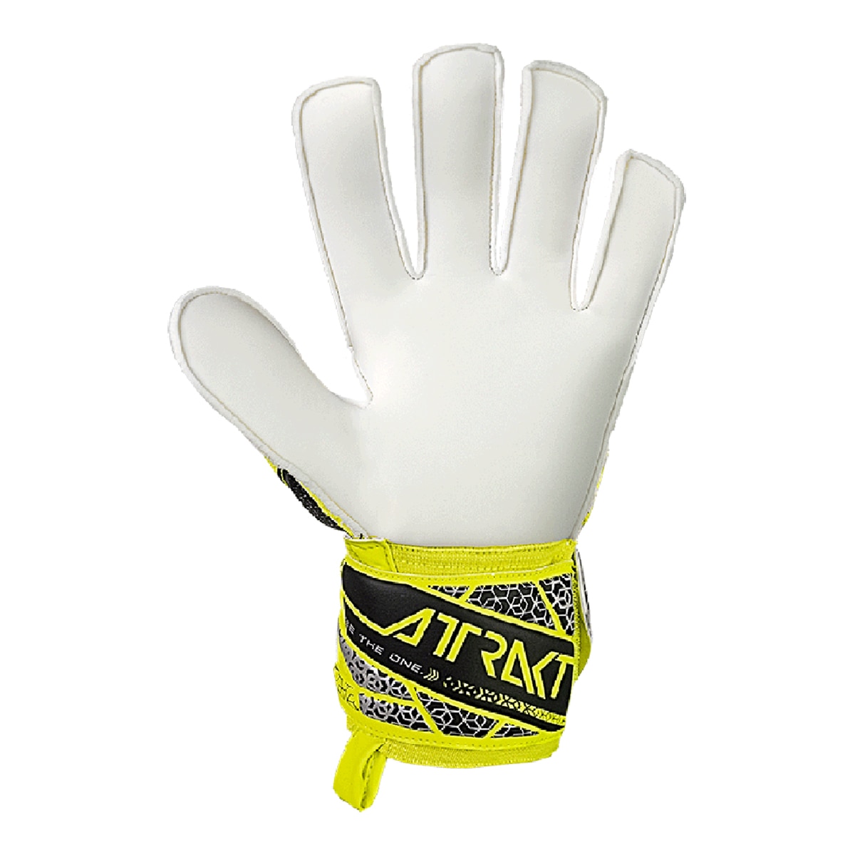 Luvas de Guarda-Redes de Adulto Attrakt Solid Amarelo / Cinzento-2