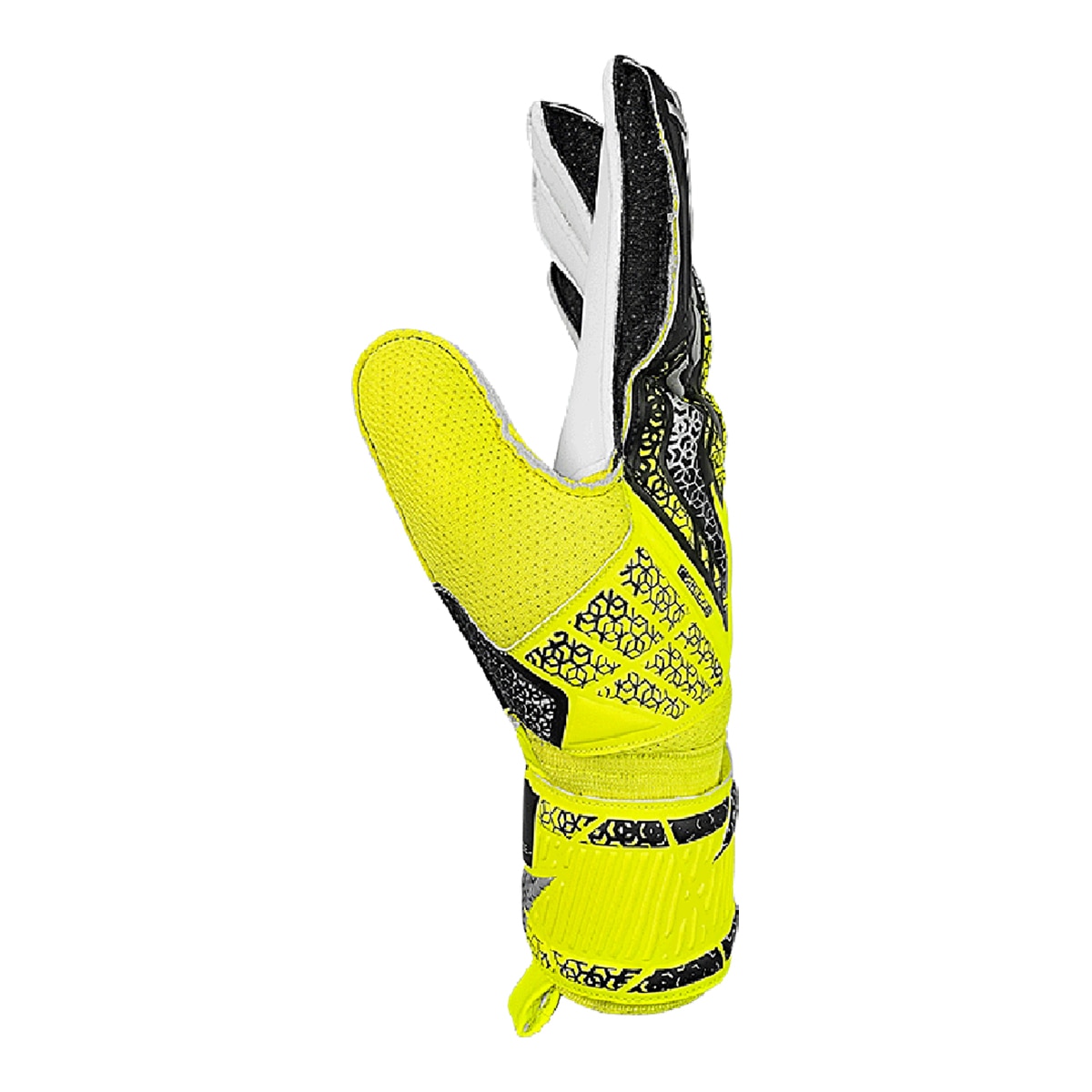 Luvas de Guarda-Redes de Adulto Attrakt Solid Amarelo / Cinzento-3