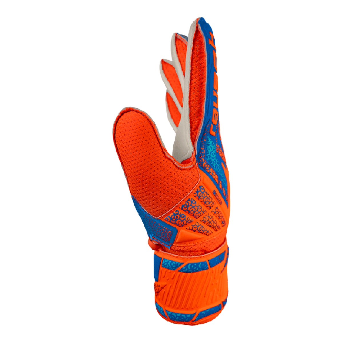 Luvas de Guarda-Redes de Menino Attrakt Solid Laranja / Azul-3