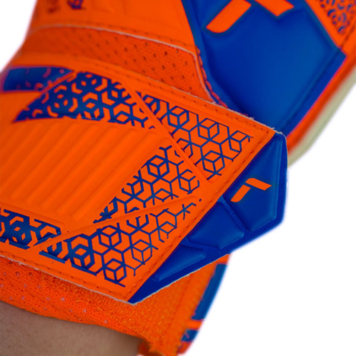 Luvas de Guarda-Redes de Menino Attrakt Solid Laranja / Azul-4