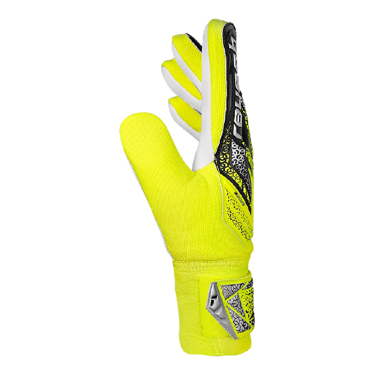 Luvas de Guarda-Redes de Menino Attrakt Starter Amarelo / Cinzento-3