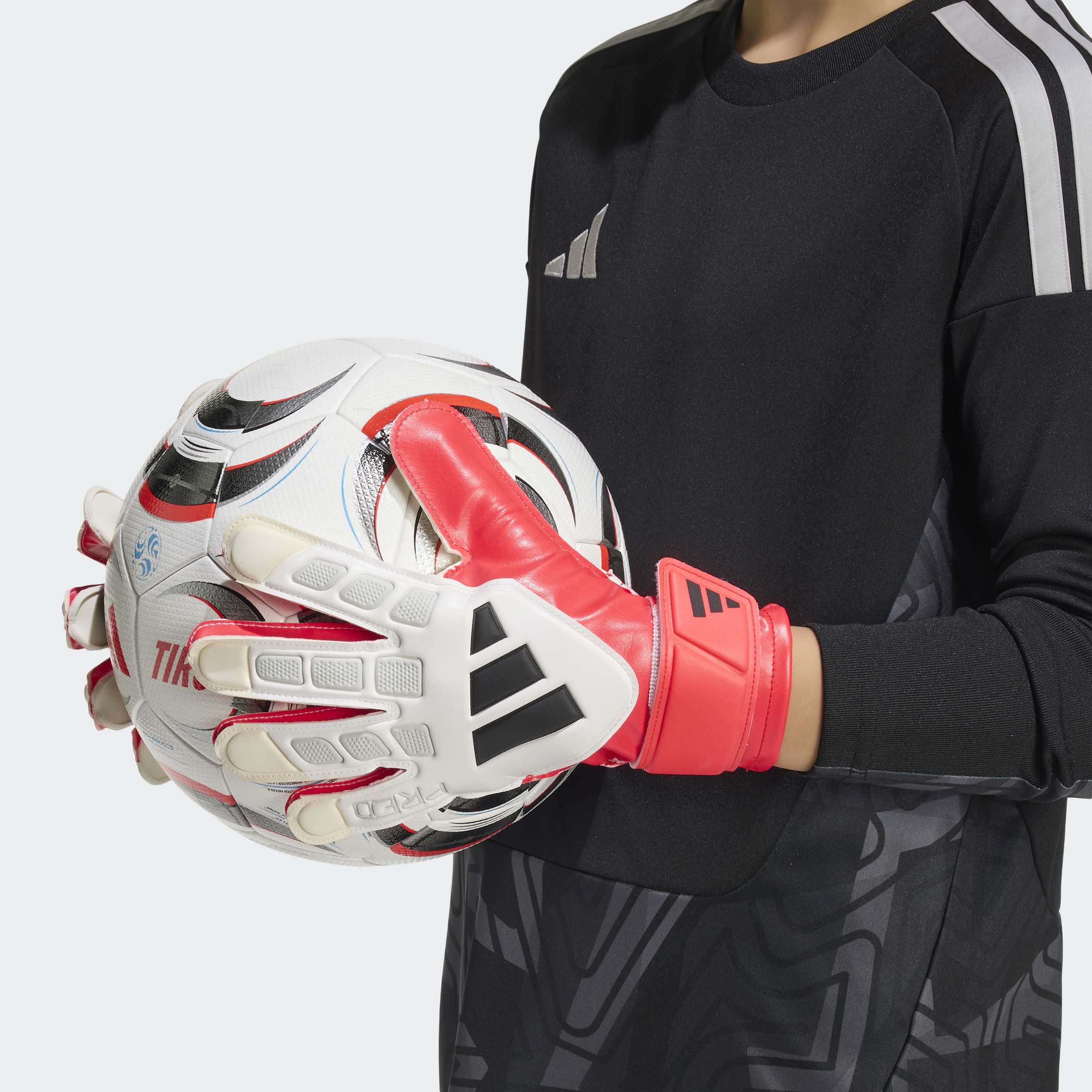 Luvas de guarda-redes de criança Predator Training Adidas Vermelho-4