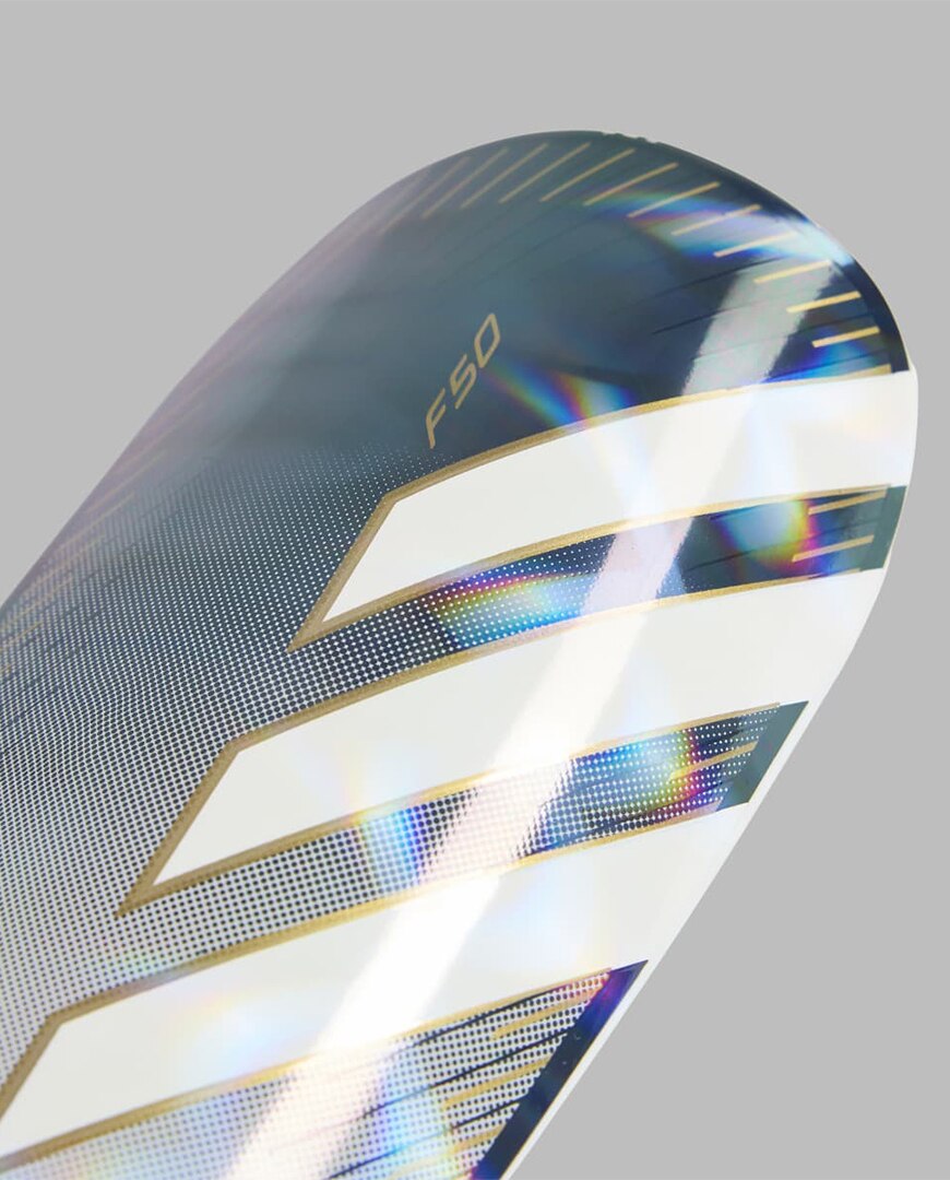 Imagen 2 de Espinillera de fútbol F50 Club Adidas - Negro / Blanco Negro / Blanco