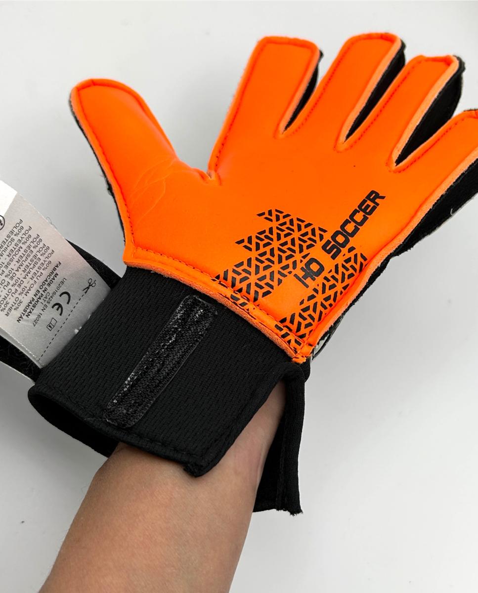 Guantes de portero de Niño KRASH FIRST Ho Soccer - Negro / Naranja Negro / Naranja-7