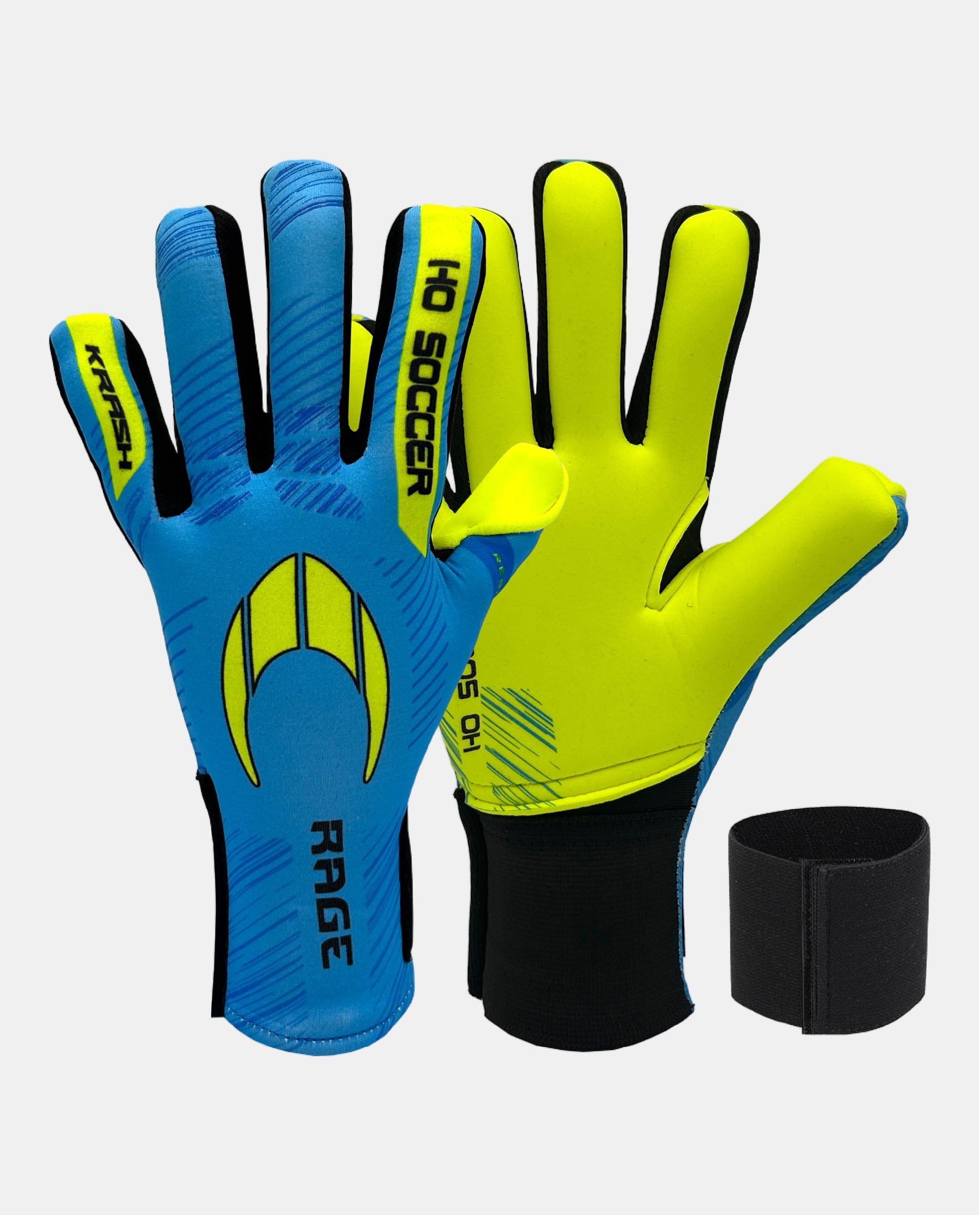 Imagen 0 de Guantes de portero de Niño KRASH RAGE Ho Soccer Azul / Amarillo