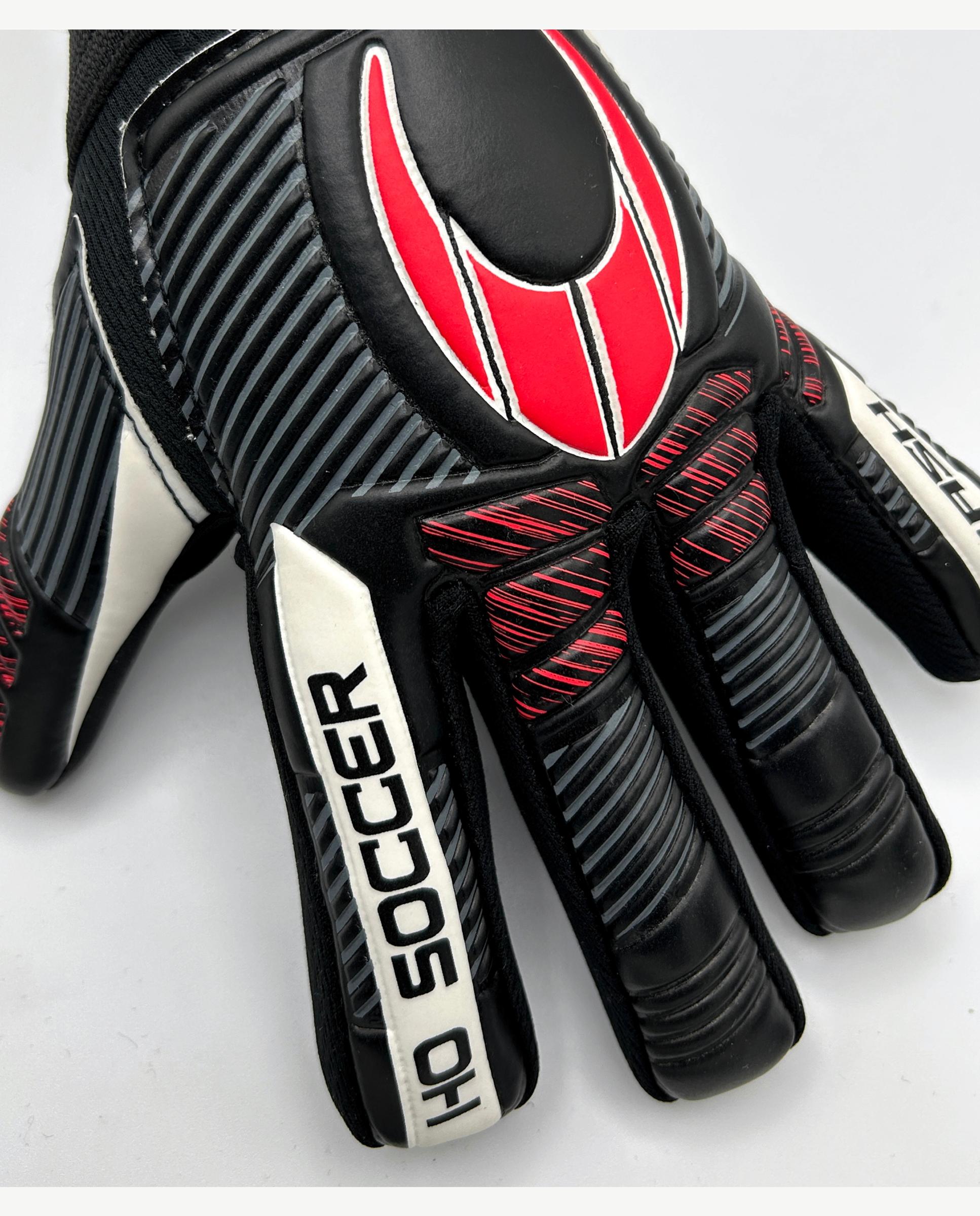 Guantes de portero de Niño KRASH PRIME Ho Soccer - Negro / Rojo Negro / Rojo-6