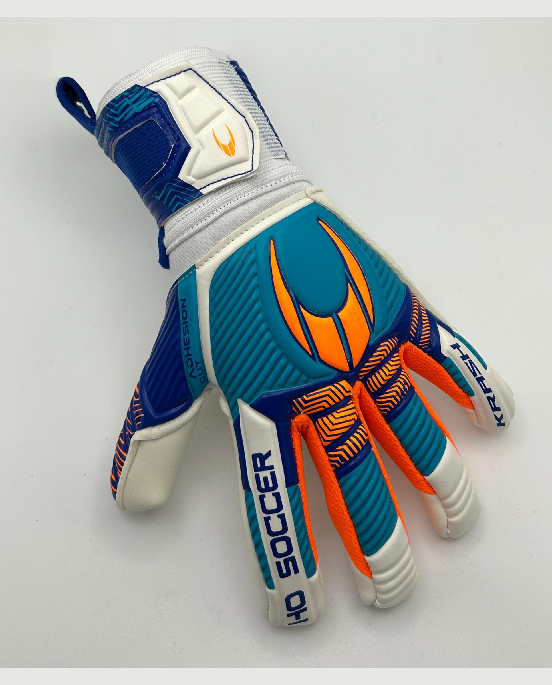 Guantes de portero de Niño KRASH PREMIUM Ho Soccer - Blanco / Azul Blanco / Azul-3
