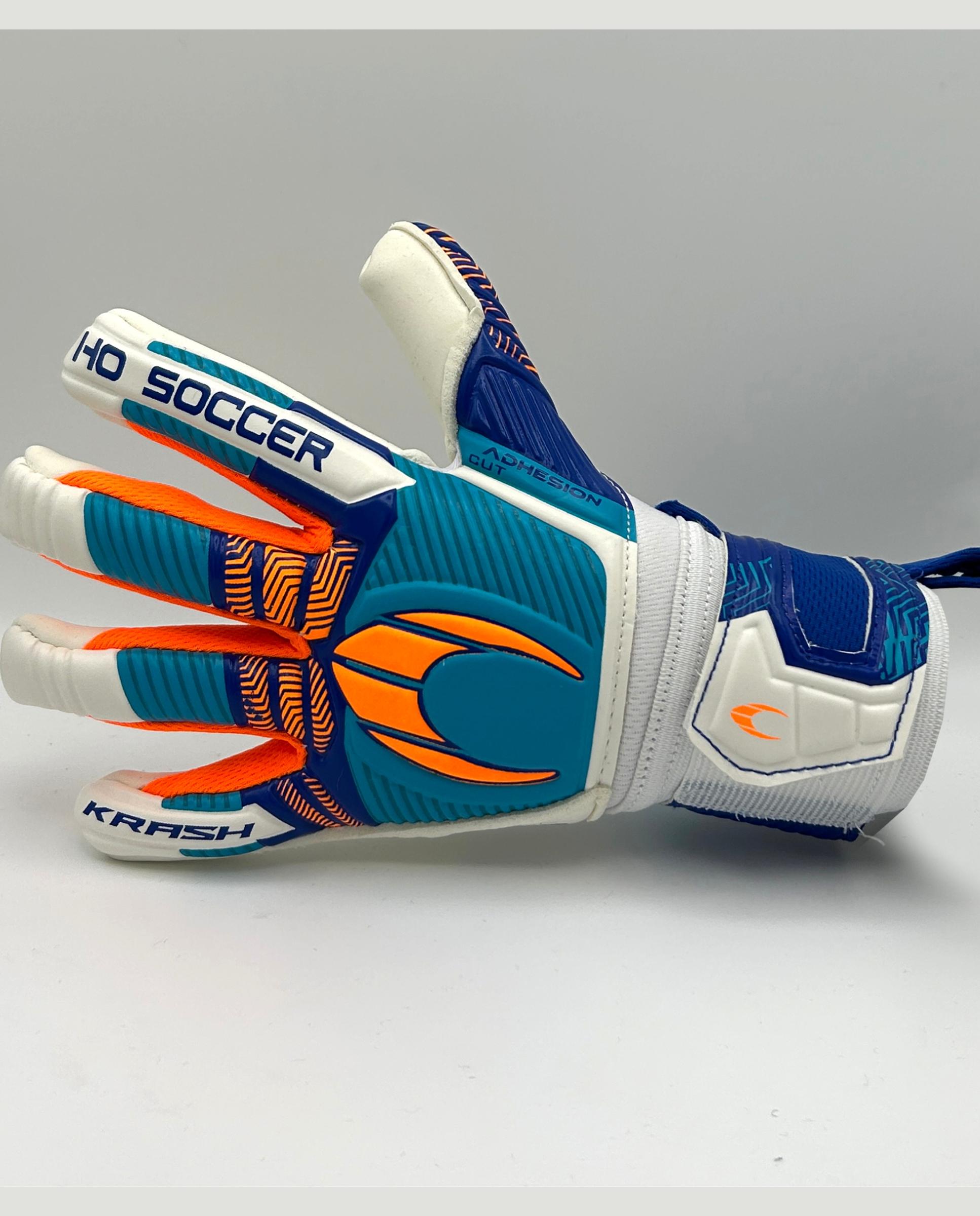Guantes de portero de Niño KRASH PREMIUM Ho Soccer - Blanco / Azul Blanco / Azul-5