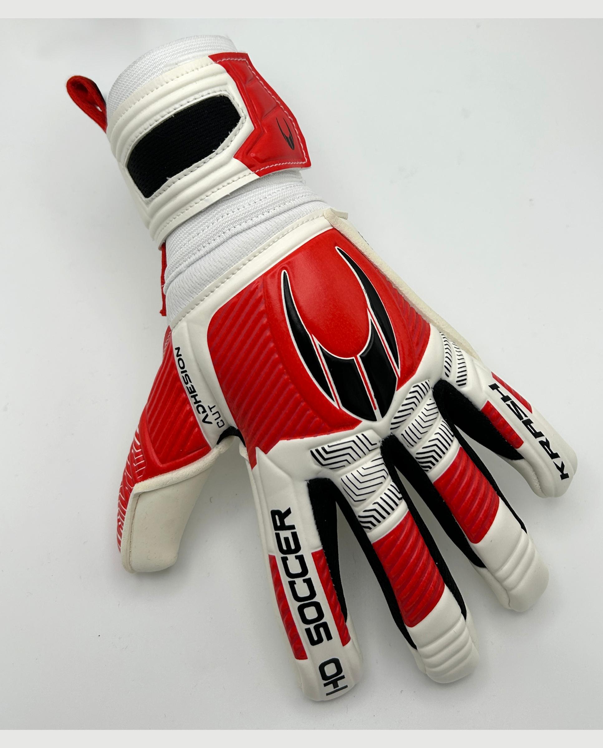 Guantes de portero de Adulto KRASH PREMIUM Ho Soccer - Blanco / Rojo Blanco / Rojo-5