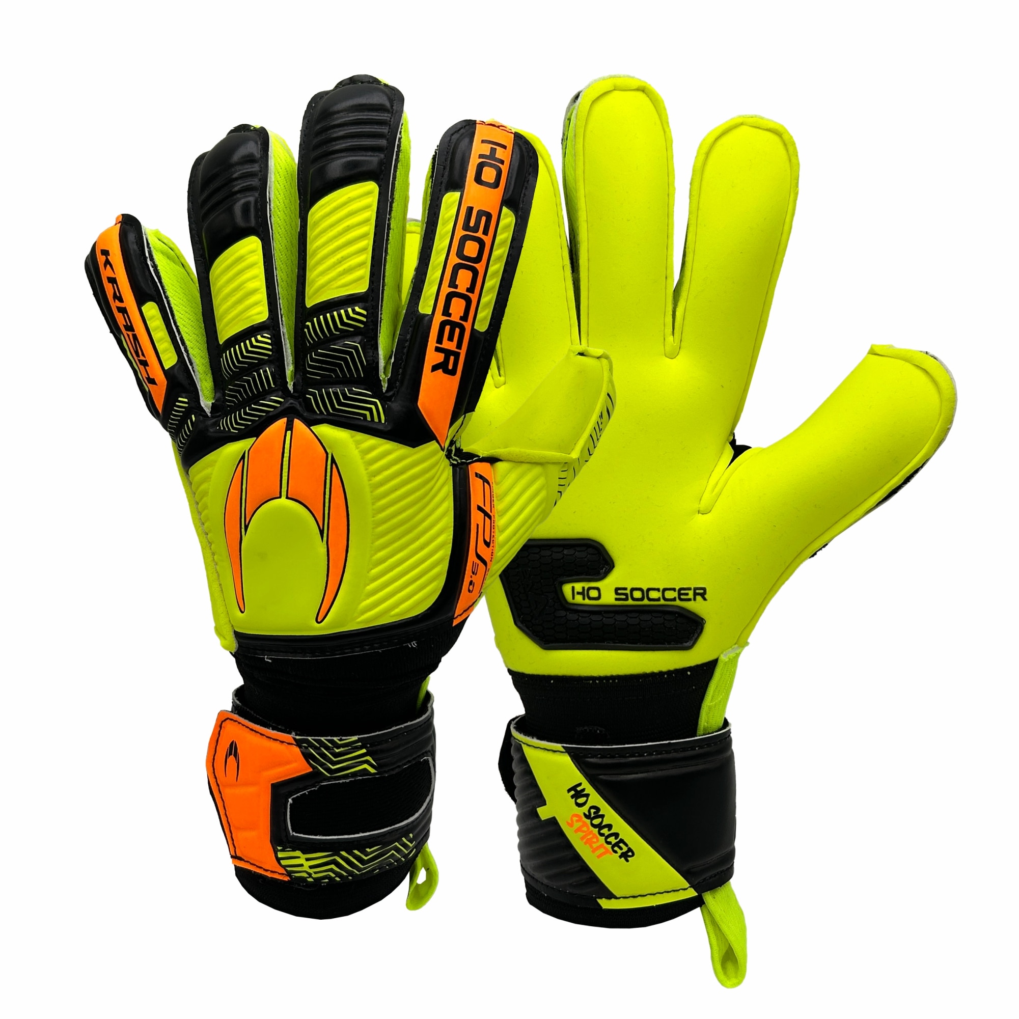Guantes de portero de adulto Krash Protek Ad HO Soccer Negro