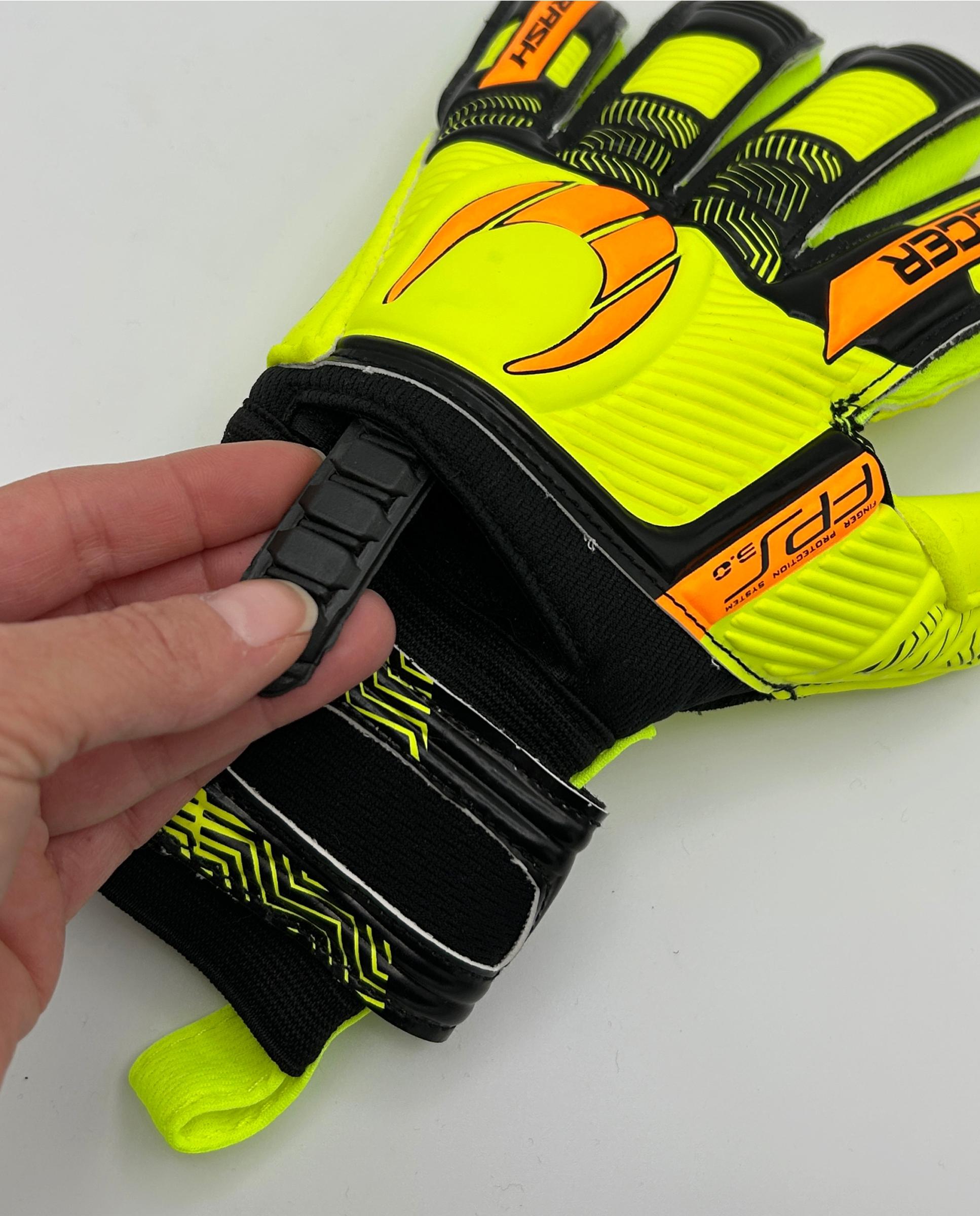 Guantes de portero de Adulto KRASH PROTEK Ho Soccer - Negro / Naranja Negro / Naranja-5