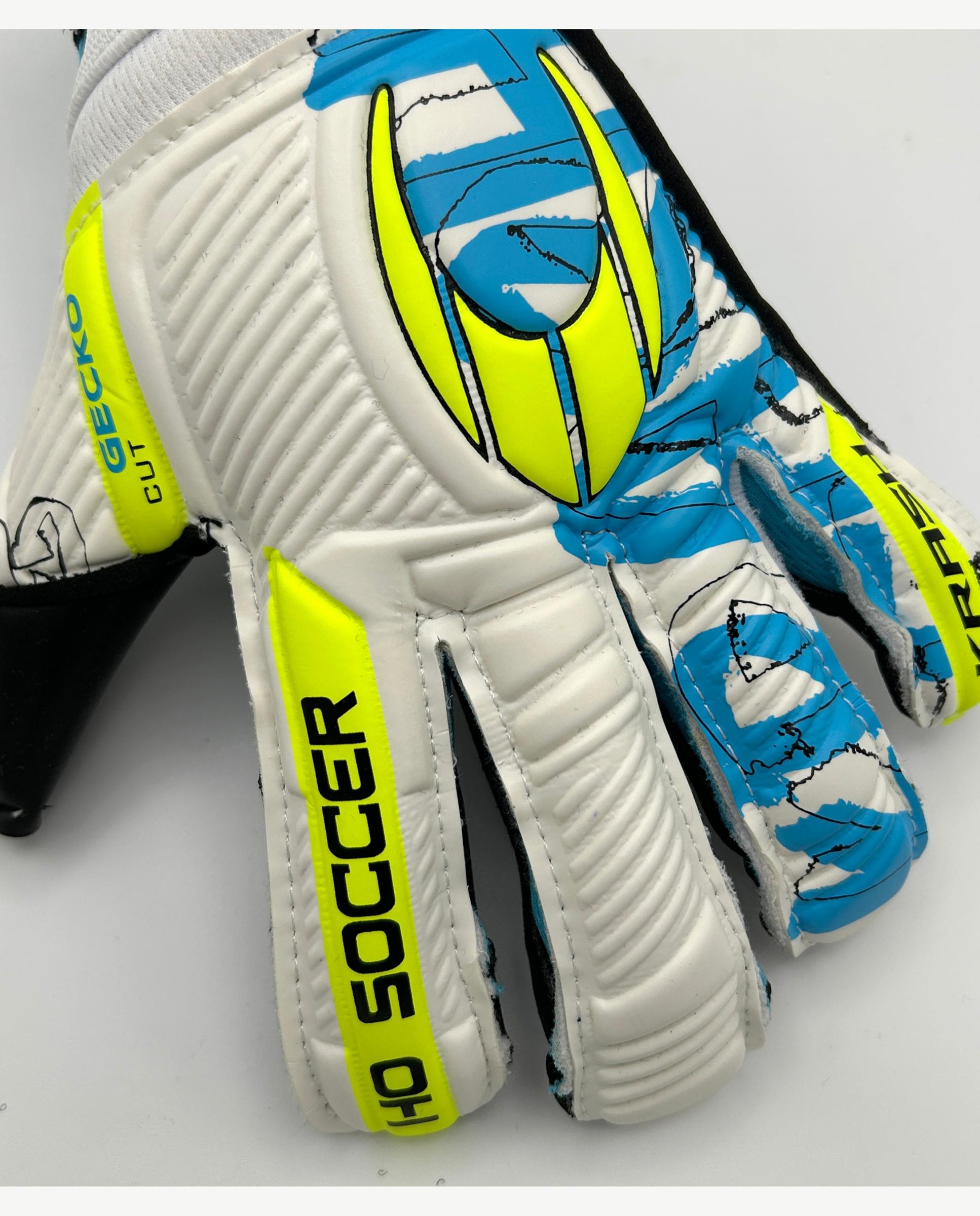 Guantes de portero de Adulto KRASH GECKO Ho Soccer - Blanco / Azul Blanco / Azul-6