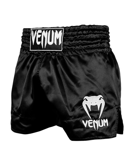 Calções de Boxe de Homem Muay Thai Classic Preto-1