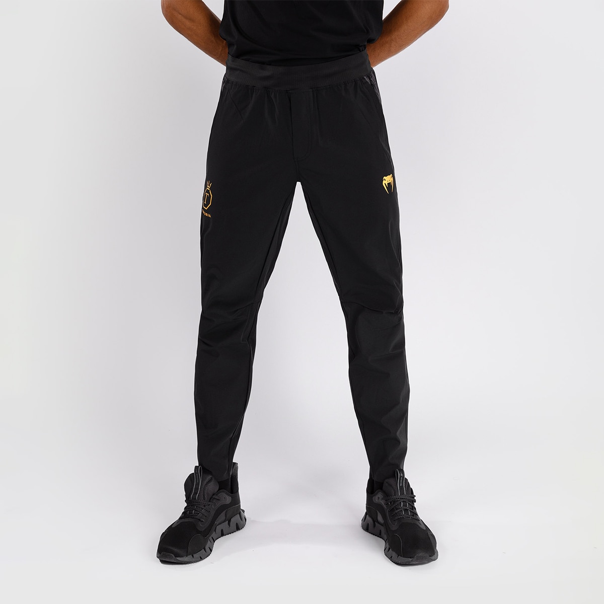 Calças de Homem Unmatched Ilia Topuria Preto / Dourado-1