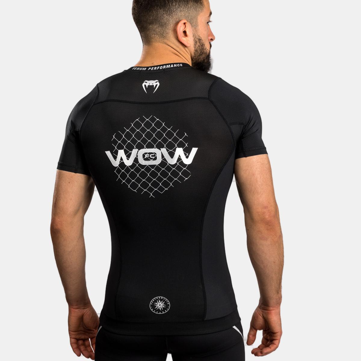 T-shirt Rashguard de Homem Wow Preto-2