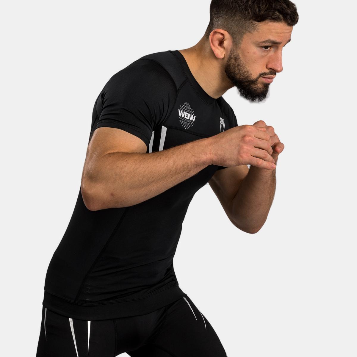 T-shirt Rashguard de Homem Wow Preto-5