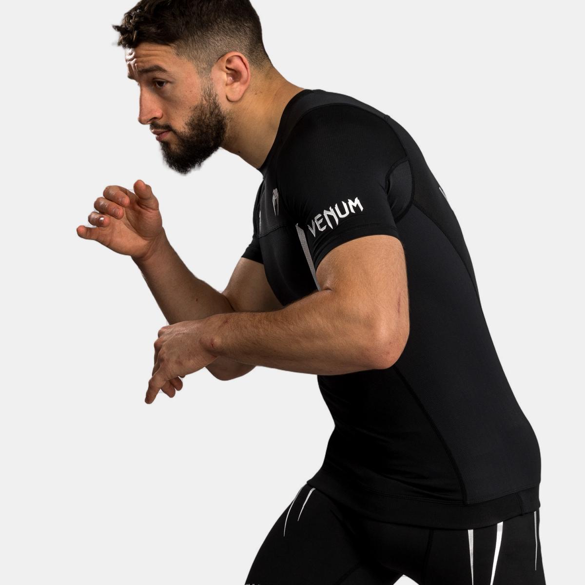 T-shirt Rashguard de Homem Wow Preto-6