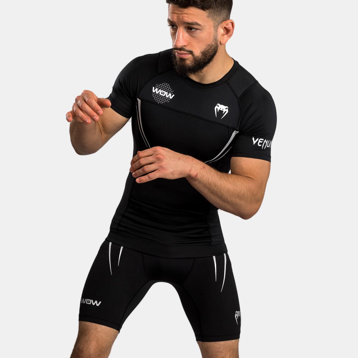 T-shirt Rashguard de Homem Wow Preto-7