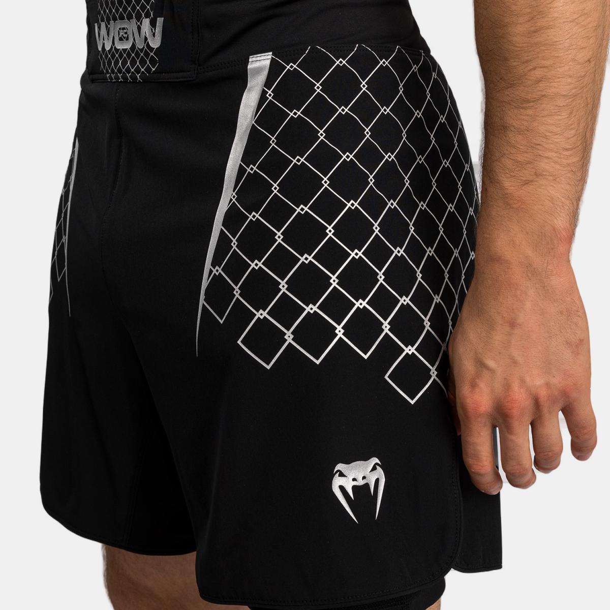 Calças de Luta de Homem WOW Preto-7