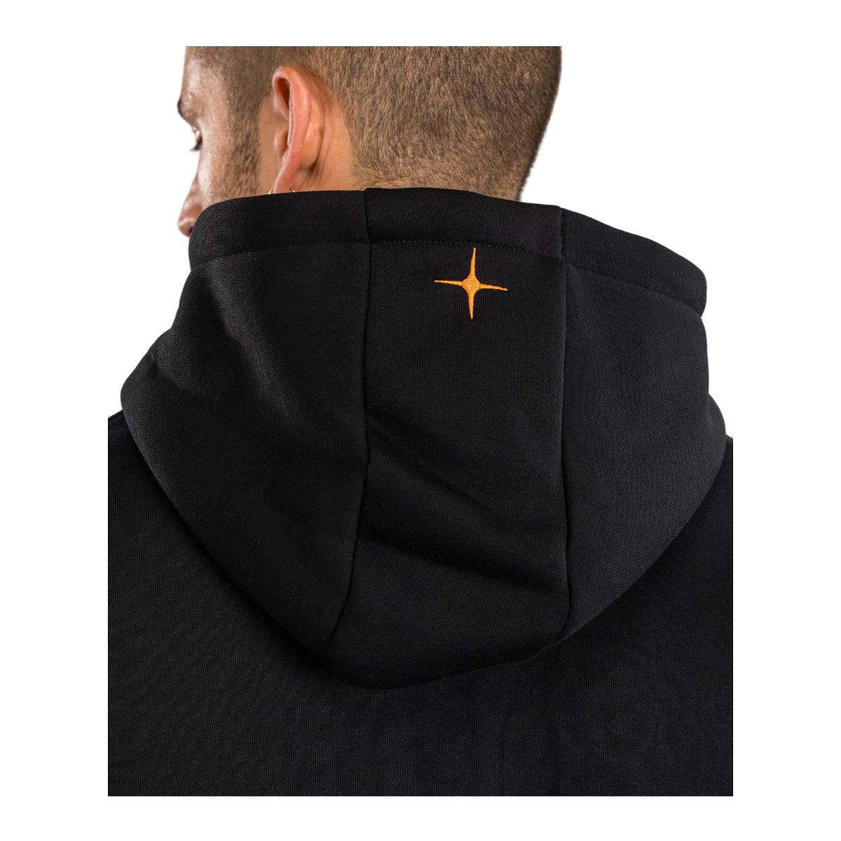 Sweatshirt de Homem com Capuz Eclipse Preto-6