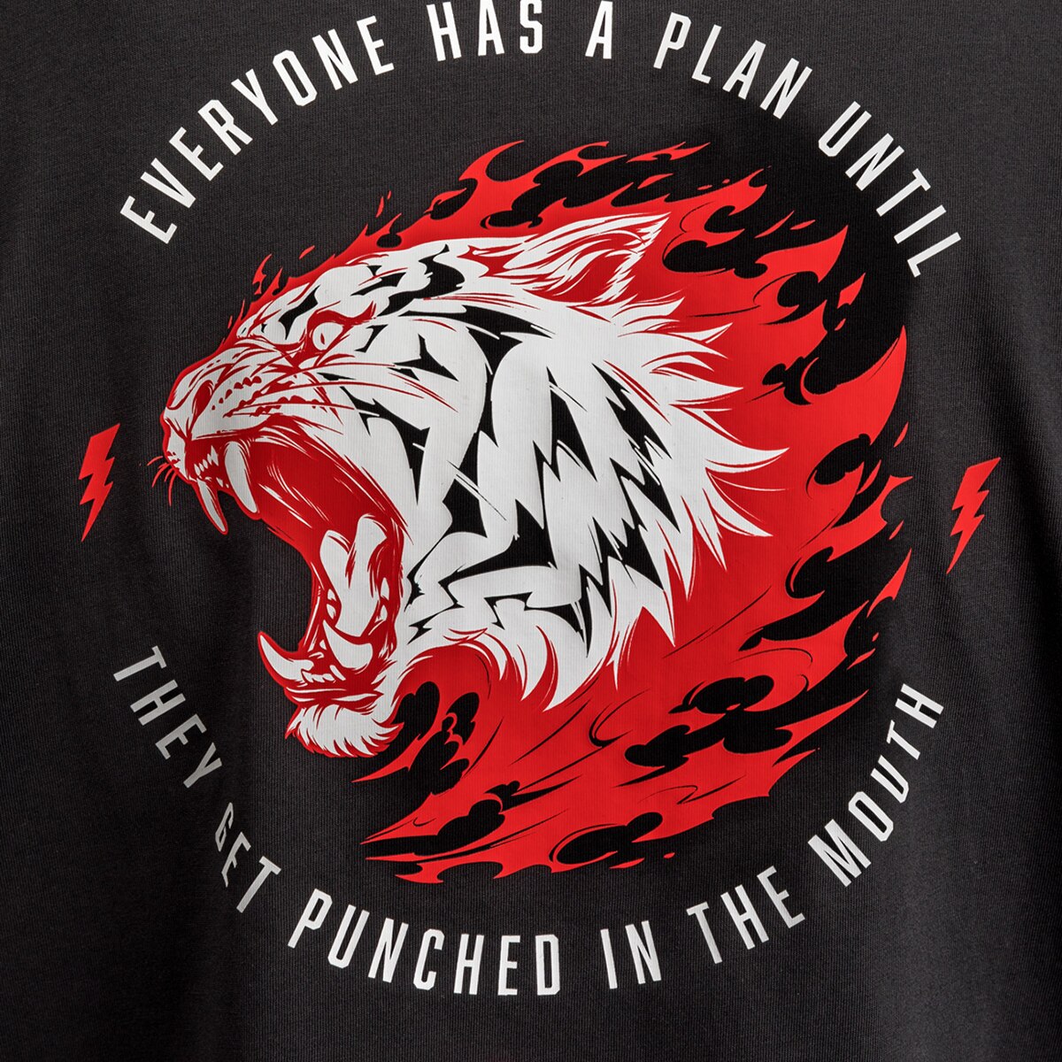 T-shirt de Homem Mike Tyson Tiger Preto-8