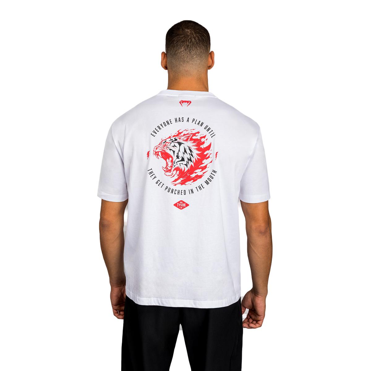 T-shirt de Homem Mike Tyson Tiger Branco-3