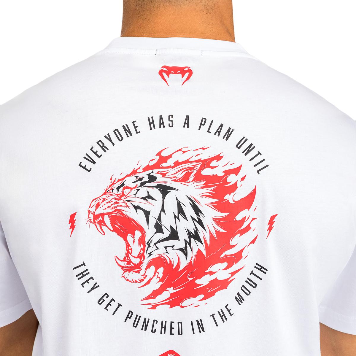T-shirt de Homem Mike Tyson Tiger Branco-6
