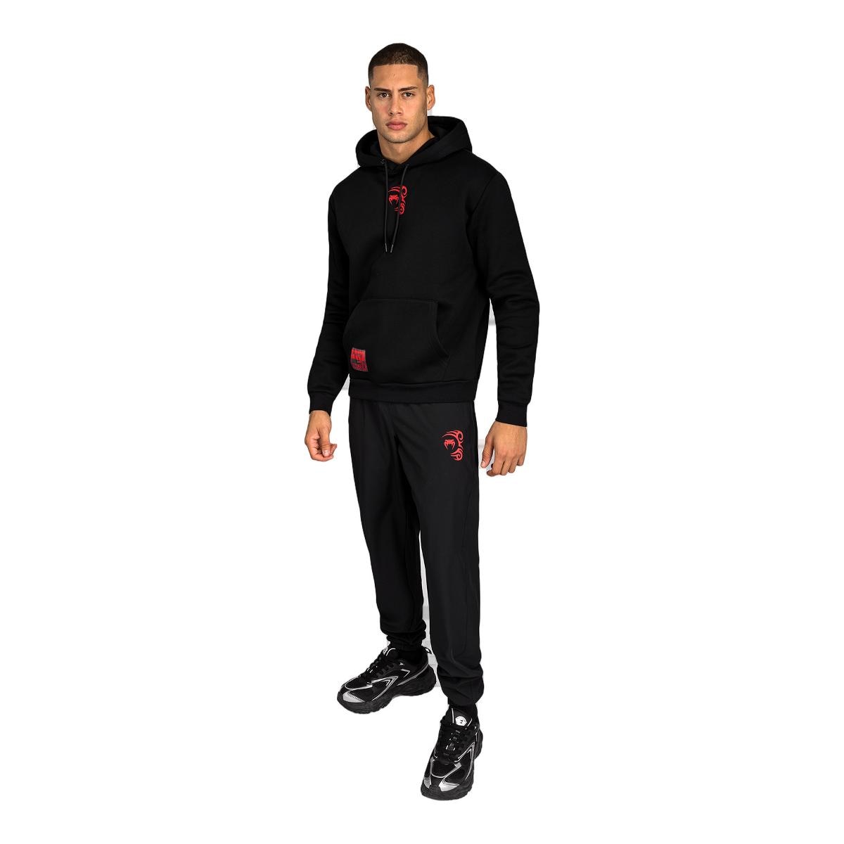 Sweatshirt com Capuz de Homem Mike Tyson Tiger Preto / Vermelho-2