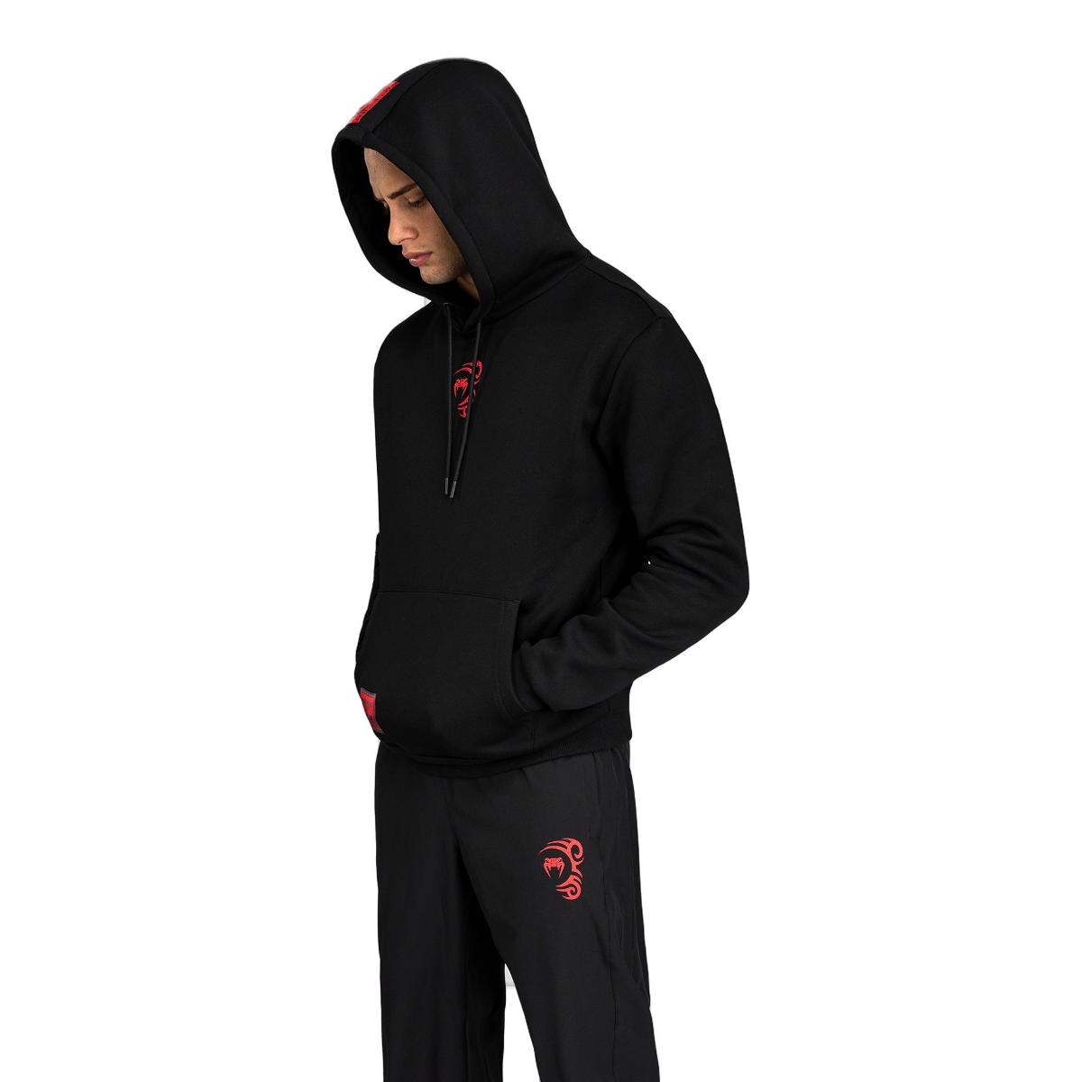 Sweatshirt com Capuz de Homem Mike Tyson Tiger Preto / Vermelho-4