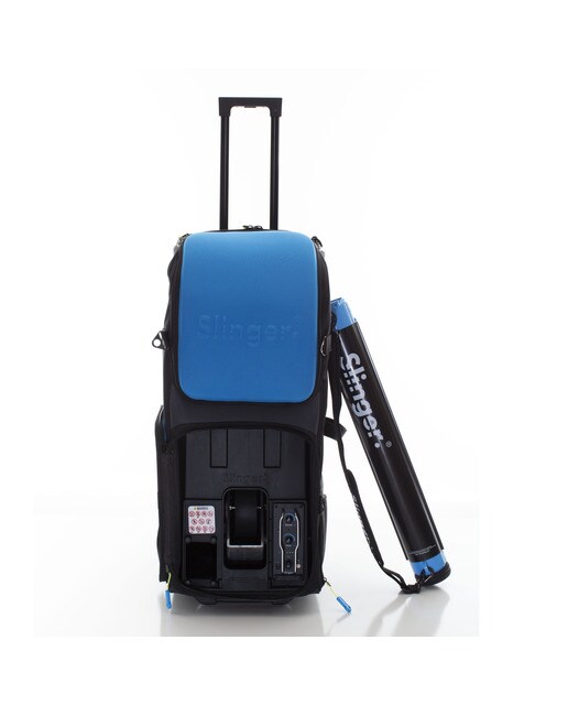 Máquina Lança Bolas de Ténis + Mala Slinger Azul / Preto-5