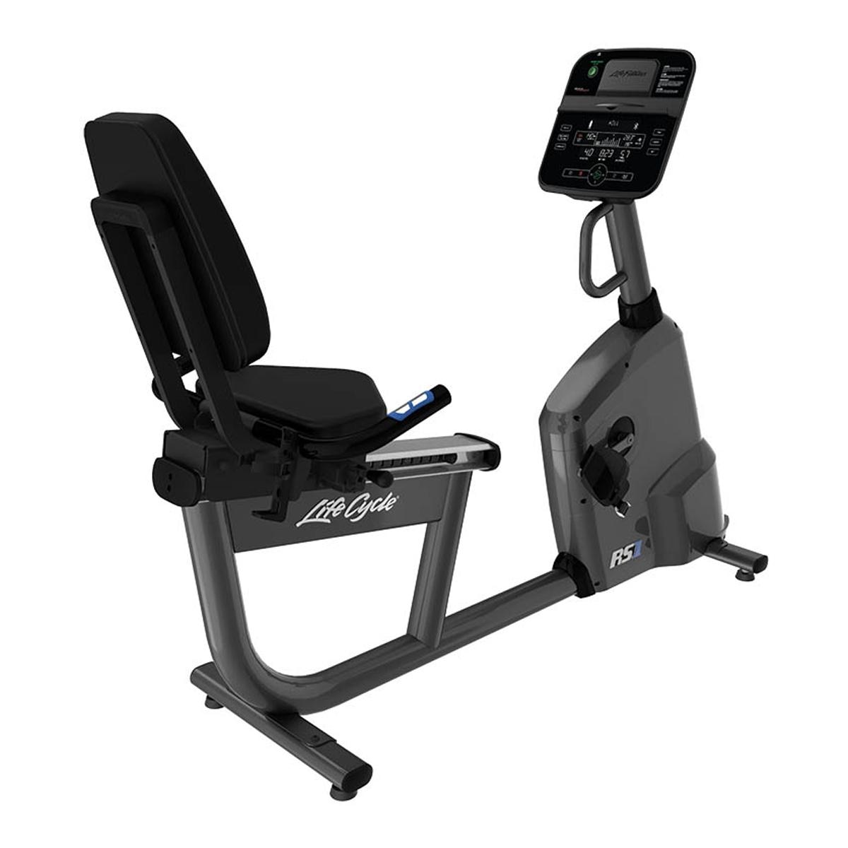 Life Fitness - Bicicleta estática reclinada RS1 Life Cycle Track Connect Life Fitness.