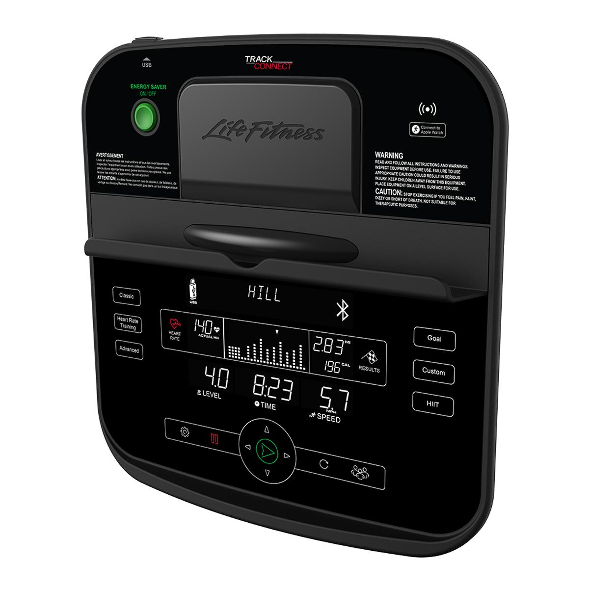 Bicicleta estática reclinada RS1 Life Cycle Track Connect Cinzento / Preto-4