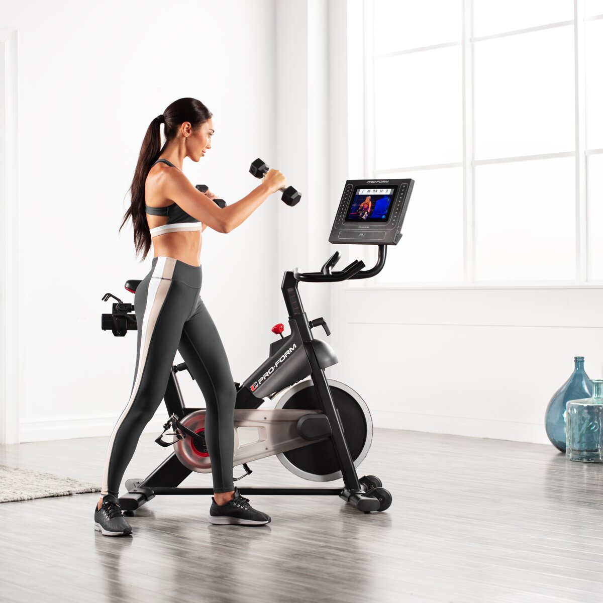 Bicicleta indoor Studio Pro Proform - Gris Gris-12