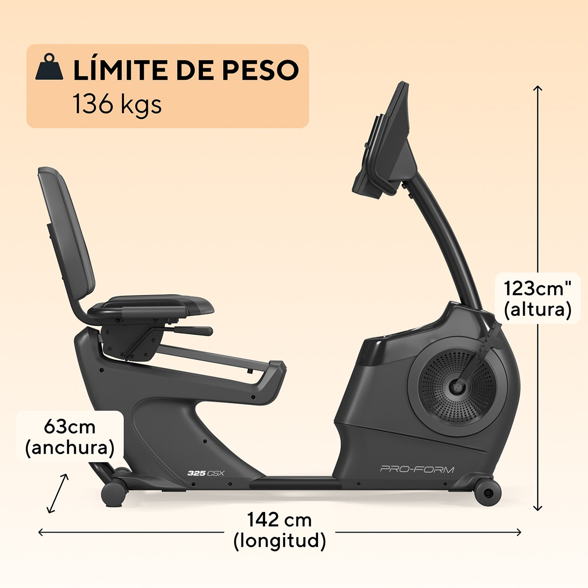 Bicicleta Reclinada 325 CSX 3