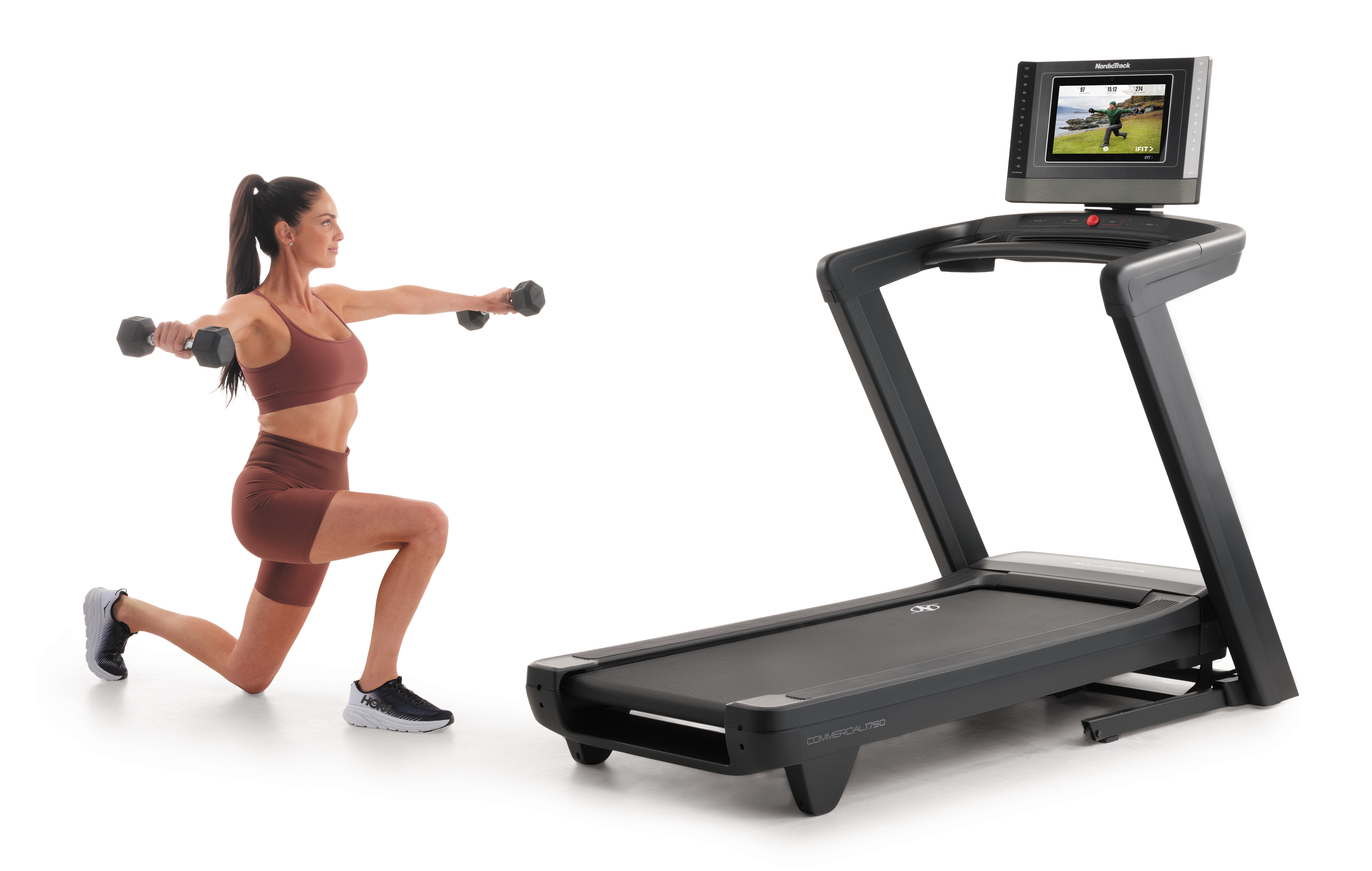 Cinta de correr Commercial 1750 NordicTrack - Gris Gris-3