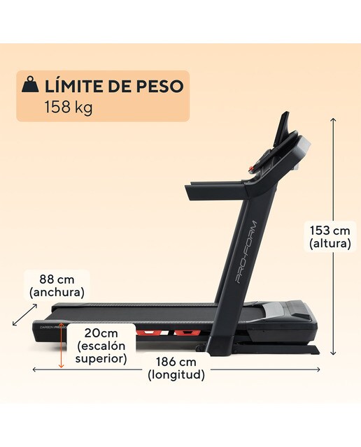 Cinta correr Carbon Pro 2000 Proform Negro-9