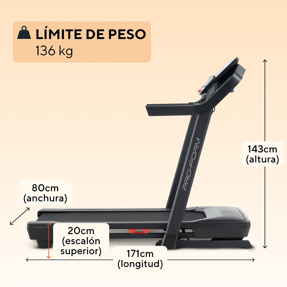 Cinta correr ProForm Carbon TL Pro-Form Negro-10