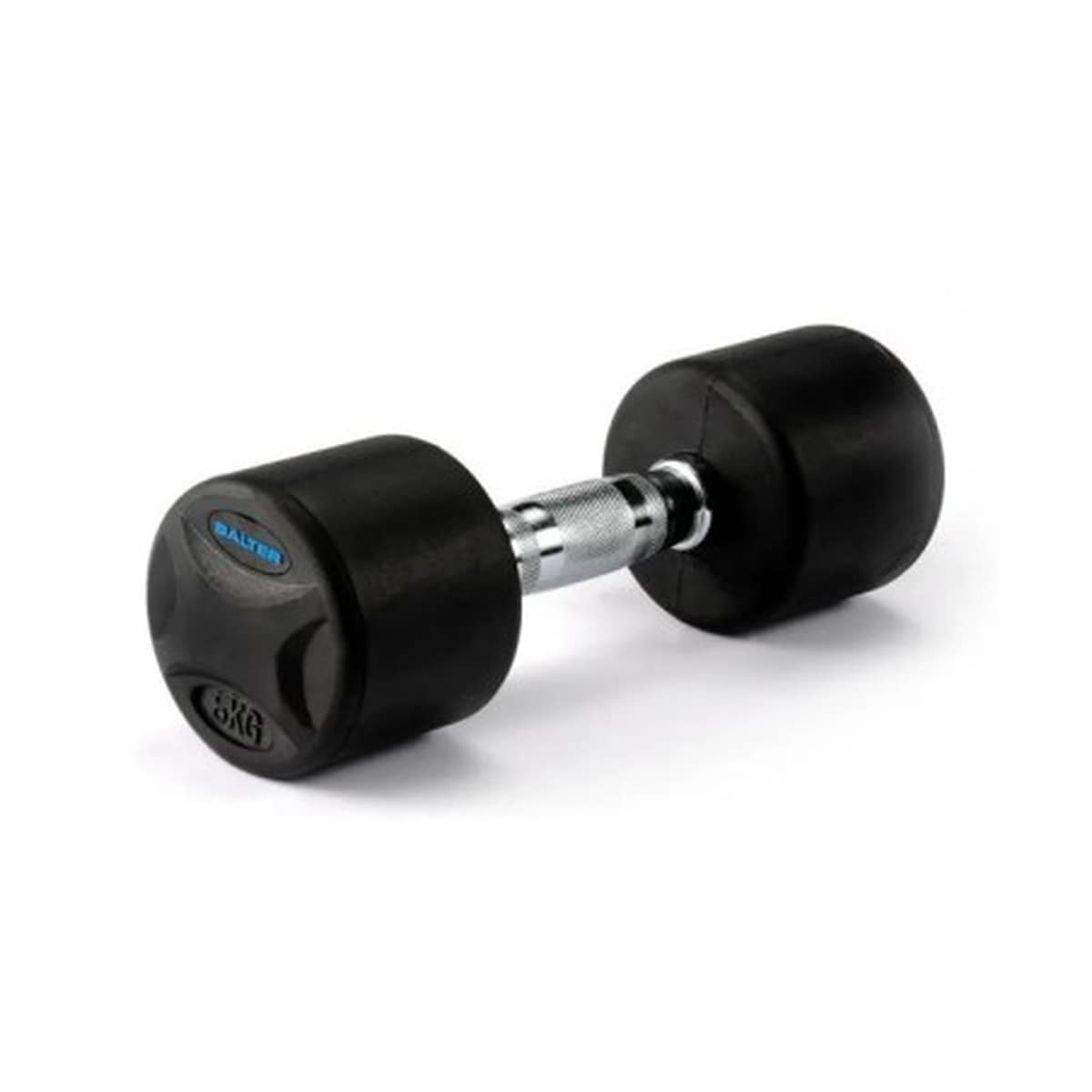 Halteres de Borracha 10 kg Preto-4