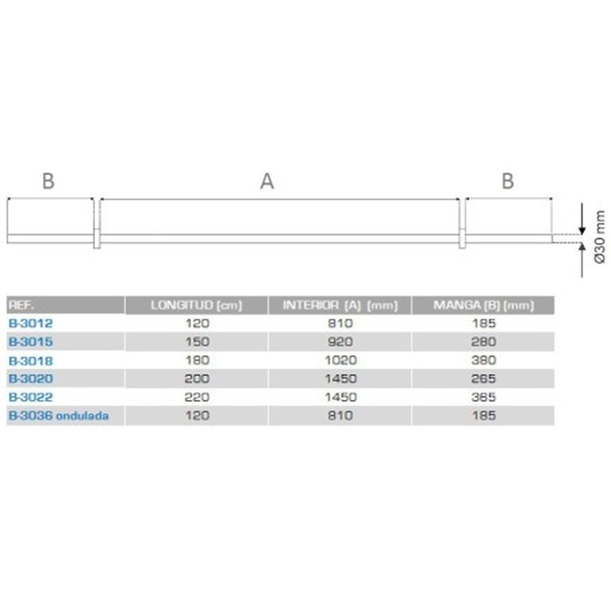 Barra de Elevação 124 cm Prata-4