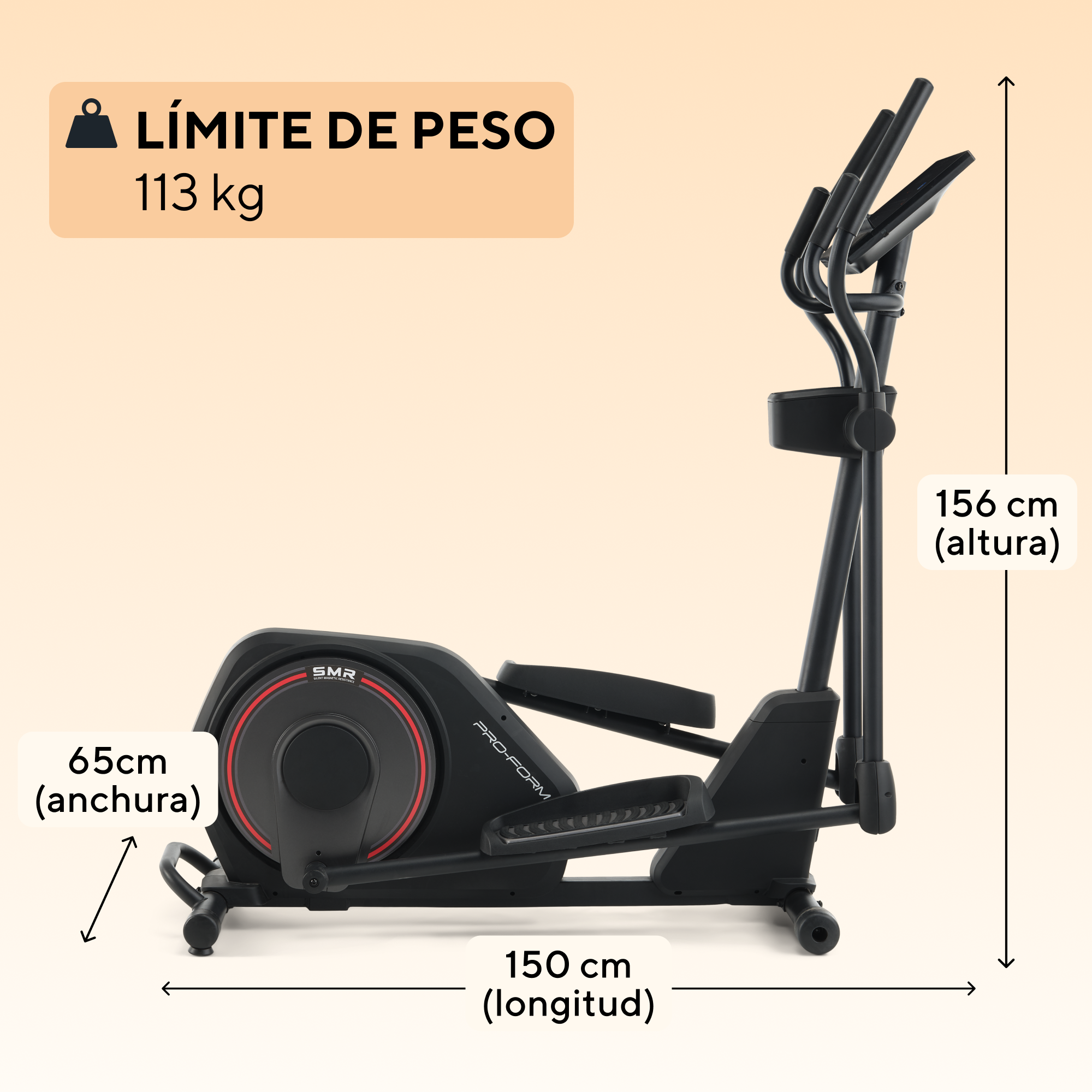 Elíptica Sport Elliptical Preto-12