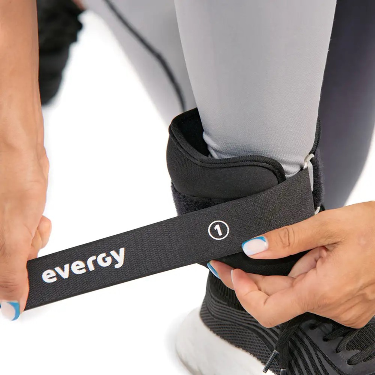 Pesos para Tornozelos e Pulsos 1kg BASIC Home Preto-3