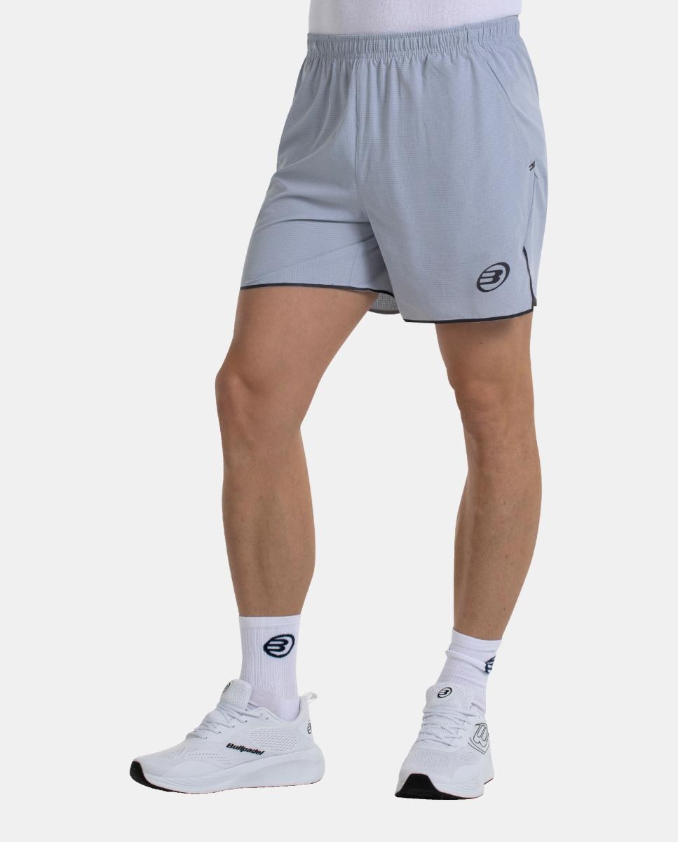 Calções de Poliéster de Homem Mateso Bullpadel Cinzento-2