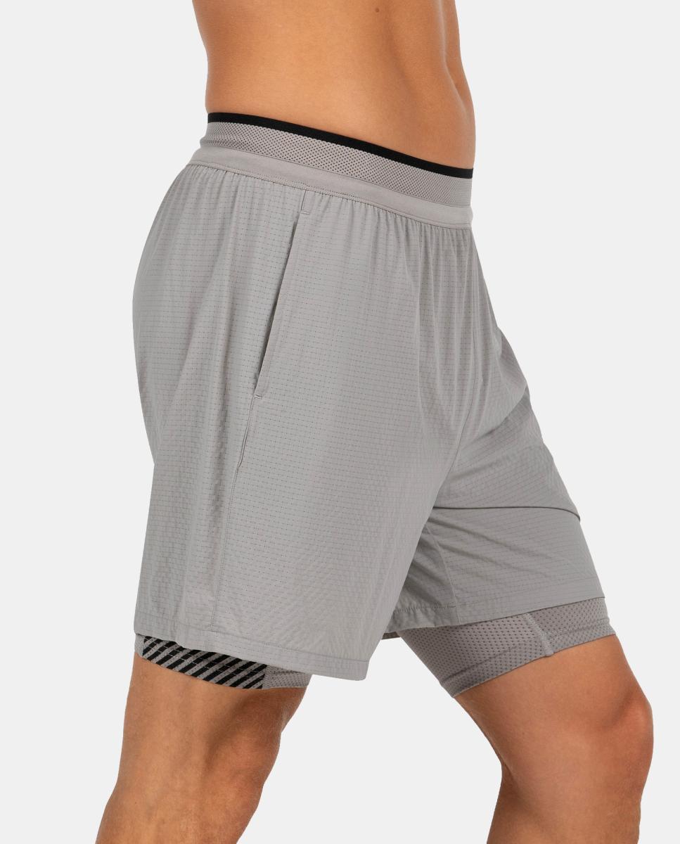 Calções de Poliéster de Homem Tanoel Bullpadel Cinzento-3